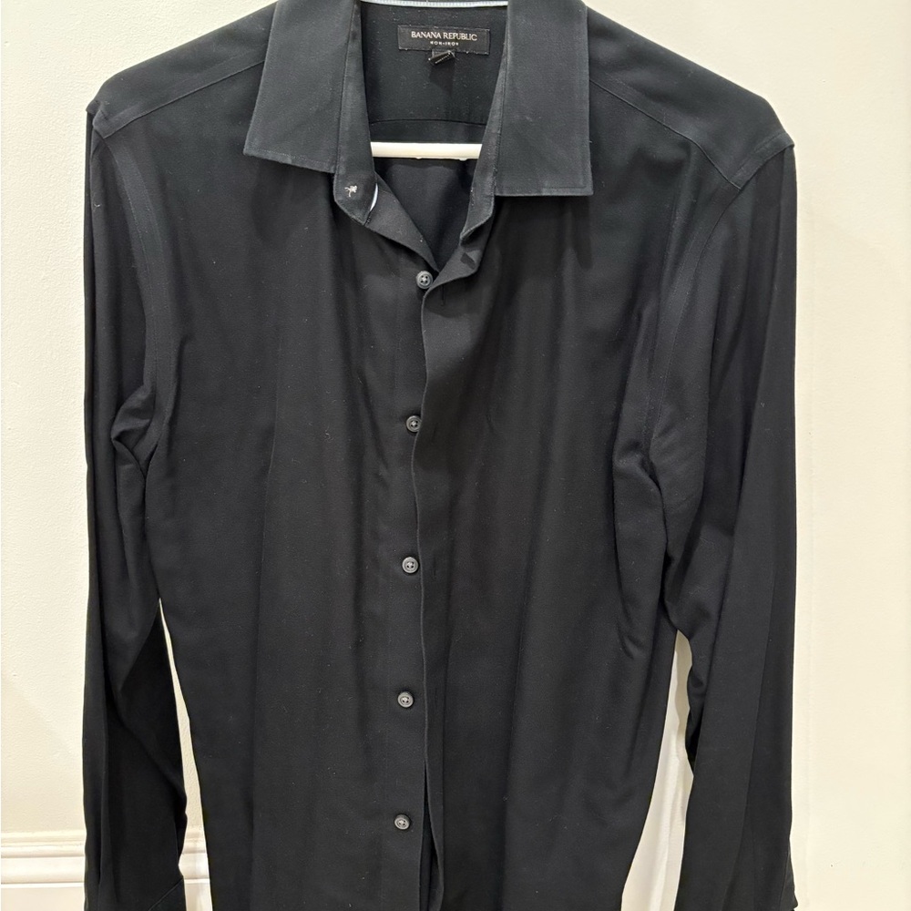 Banana Republic Men's Dark Dress Shirt